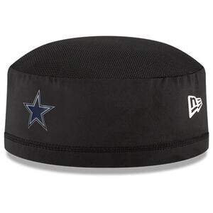 Dallas Cowboys Training Skully Cap Black Beanie Blue Star top New Era NFL hat L